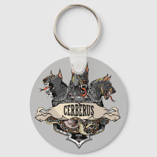 Porte-clés Cerberus Hellhound et serpent