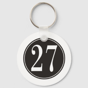 Porte-clés Cercle #27 noir