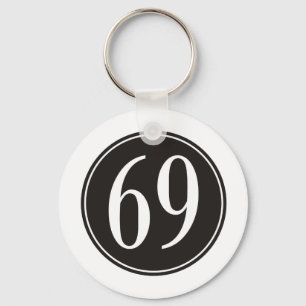 Porte-clés Cercle #69 noir