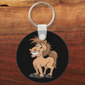 Porte-clés Cercle à clé de poney pas cher (Recto)