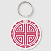 Porte-clés Cercle Art déco (Recto)