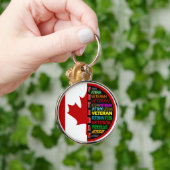 Porte-clés Cercle clé des vétérans canadiens (Main)