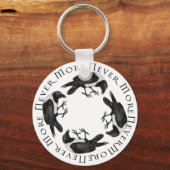 Porte-clés Cercle corbeau (Recto)