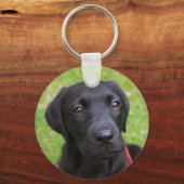 Porte-clés Cercle de clé Black Labrador (Recto)