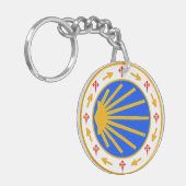 Porte-clés Cercle de clé Camino de Santiago (Devant gauche)