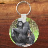 Porte-clés Cercle de clé de chimpanzé (Recto)