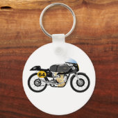 Porte-clés Cercle de clé de moto AJS (Recto)