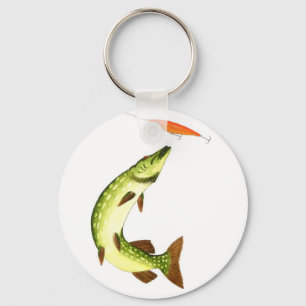 Porte-clés Cercle de clé de pêche au piment