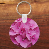 Porte-clés Cercle de clé rose Hydrangea (Recto)