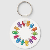 Porte-clés Cercle De Crayons (Recto)