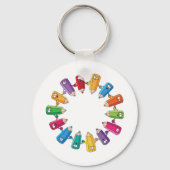 Porte-clés Cercle De Crayons (Verso)