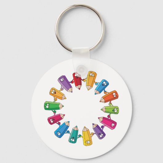 Porte-clés Cercle De Crayons (Verso)