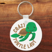 Porte-clés cercle de dame tortue folle (Recto)