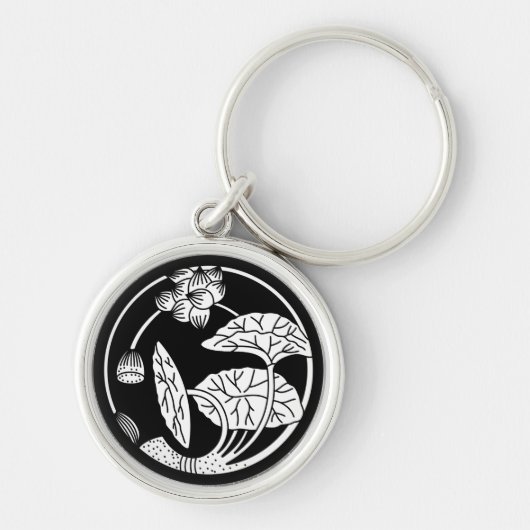 Porte-clés cercle de fleurs de lotus (Devant)