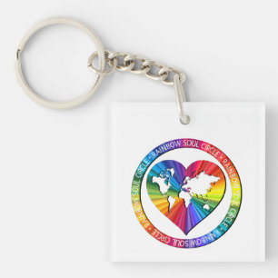 Porte-clés Cercle de l'âme arc-en-ciel