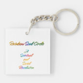 Porte-clés Cercle de l'âme arc-en-ciel (Dos)