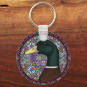 Porte-clés Cercle de mosaïque de Mallard Drake (Recto)