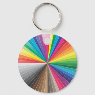 Porte-clés cercle de nuances de couleurs