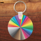 Porte-clés cercle de nuances de couleurs (Recto)