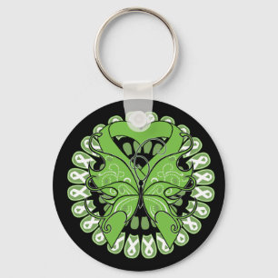 Porte-clés Cercle de papillon de la maladie de Lyme des