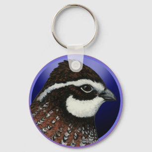 Porte-clés Cercle de tête de caille Bobwhite