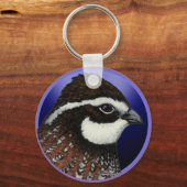 Porte-clés Cercle de tête de caille Bobwhite (Recto)