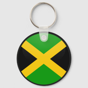 Porte-clés Cercle du drapeau de qualité jamaïcaine