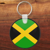 Porte-clés Cercle du drapeau de qualité jamaïcaine (Recto)