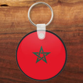 Porte-clés Cercle du drapeau de qualité marocaine (Recto)