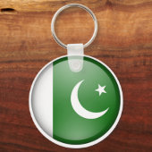Porte-clés cercle du drapeau pakistanais (Recto)