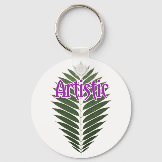 Porte-clés Cercle en aluminium, 2" (Recto)