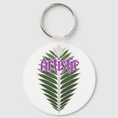 Porte-clés Cercle en aluminium, 2" (Verso)