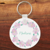 Porte-clés Cercle floral souple (Recto)