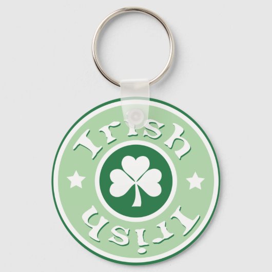 Porte-clés Cercle irlandais vert Clover (Recto)