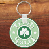 Porte-clés Cercle irlandais vert Clover (Recto)