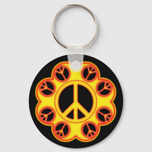 PORTE-CLÉS CERCLE LE SIGNE DE PAIX (Recto)