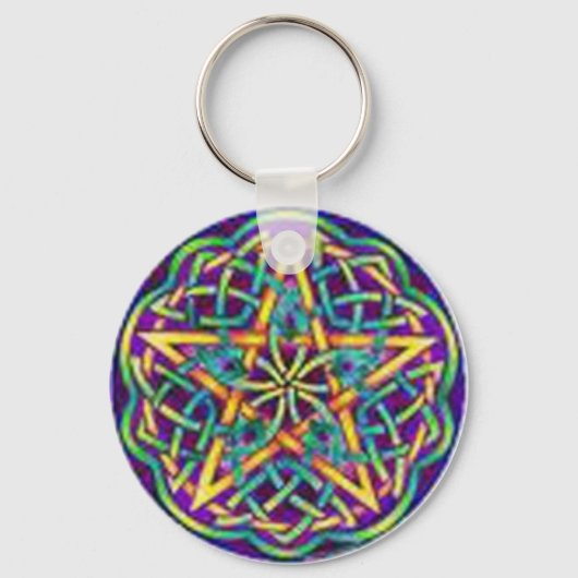 Porte-clés cercle multicolore (Recto)