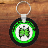 Porte-clés Cercle papillon Sensibilisation à la santé mentale (Recto)