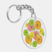 Porte-clés Cercle porte - clé Citrus double face (Devant gauche)