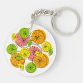 Porte-clés Cercle porte - clé Citrus double face (Dos)