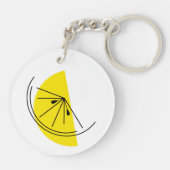 Porte-clés Cercle porte - clé Citrus Lemon double face (Dos)