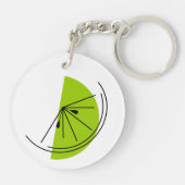 Porte-clés Cercle porte - clé Citrus Lime double face (Dos)