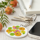 Porte-clés Cercle porte - clé Citrus Monogram double face (Devant droit)