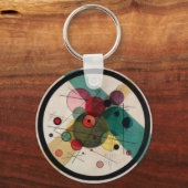 Porte-clés Cercles Abstraits Kandinsky dans un cercle (Recto)