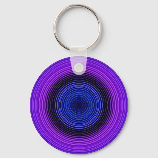 Porte-clés Cercles - Bleu (Recto)