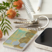 Porte-clés Cercles Brown et gris foncés avec des nombres (Devant droit)