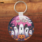 Porte-clés Cercles clés Halloween heureux (Recto)