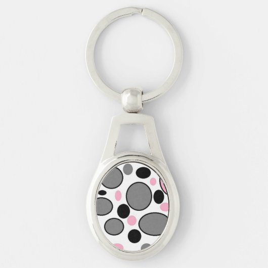 PORTE-CLÉS CERCLES ET OVALS (Devant)