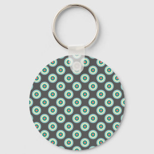 Porte-clés Cercles mixtes gris par Shirley Taylor
