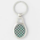 Porte-clés Cercles mixtes gris par Shirley Taylor (Devant)
